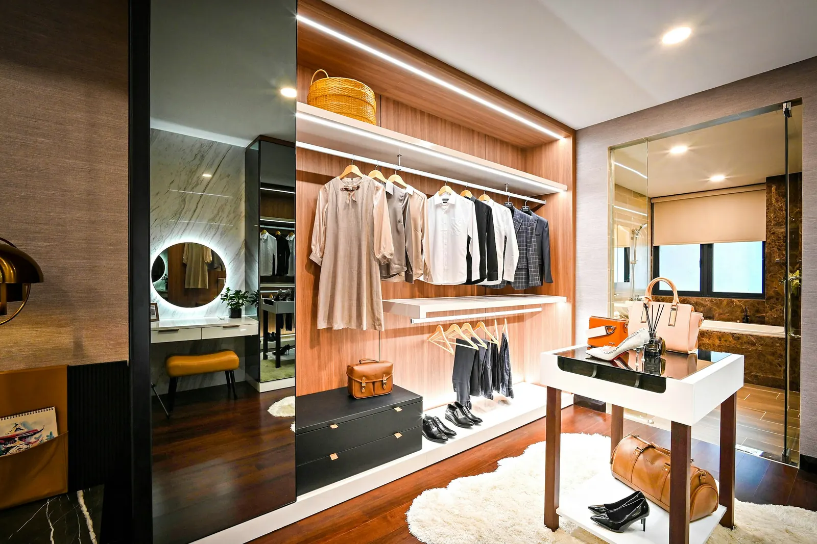 Walk-in wardrobe design inspiration